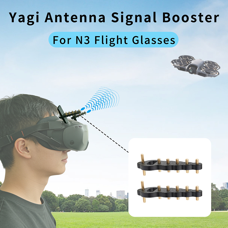Drone Goggles Dji - แว่นตาสำหรับโดรน DJI NEO2/Avata2 รุ่น N3 พร้อมเสาอากาศ