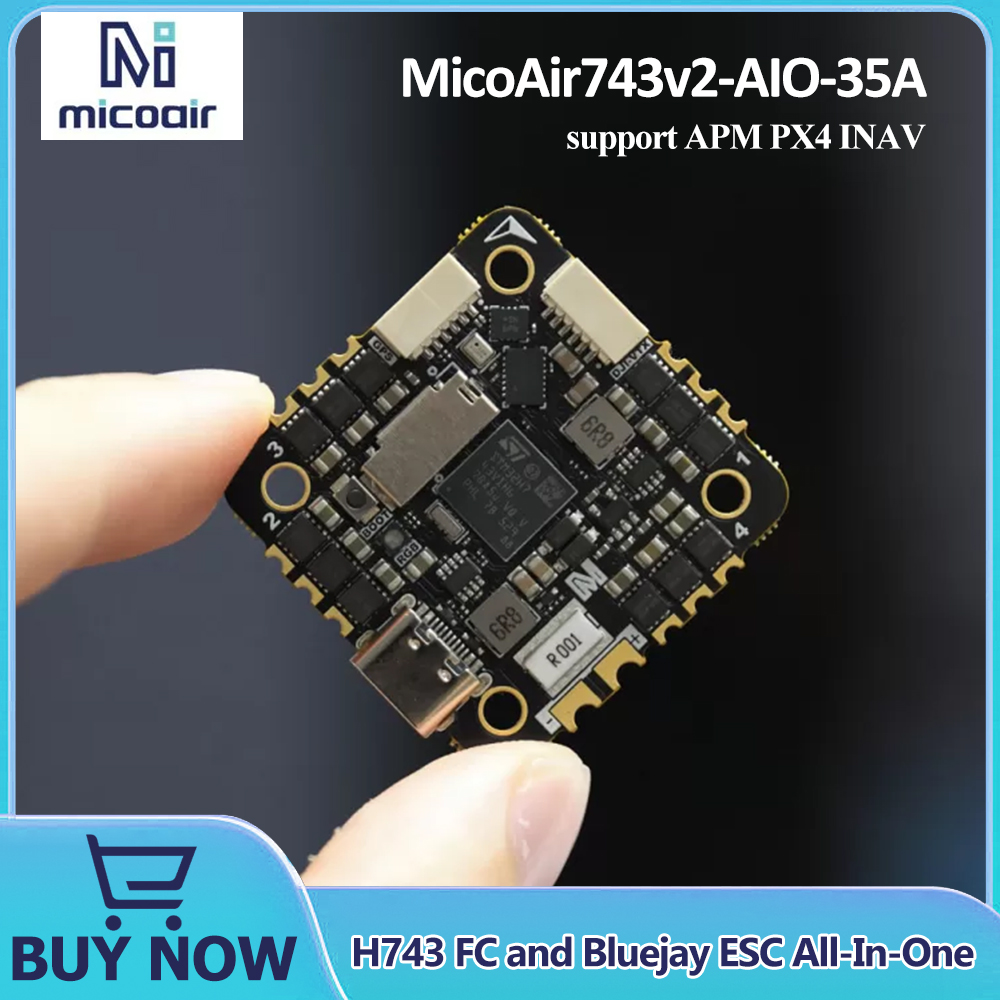 Betaflight Fc - MicoAir743v2-AIO-35A H743 FC และ Bluejay ESC