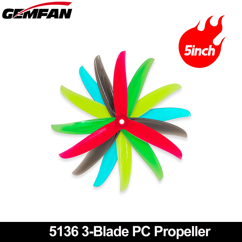 Gemfan VANOVER 5136 3 ใบมีด PC - 5 Inch Propeller บทวิจารณ์และราคา