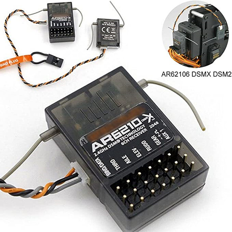 DSMX DSM2 AR6210 6CH 2.4GHz ตั - Radio Transmitter 2.4Ghz บทวิจารณ์และราคา