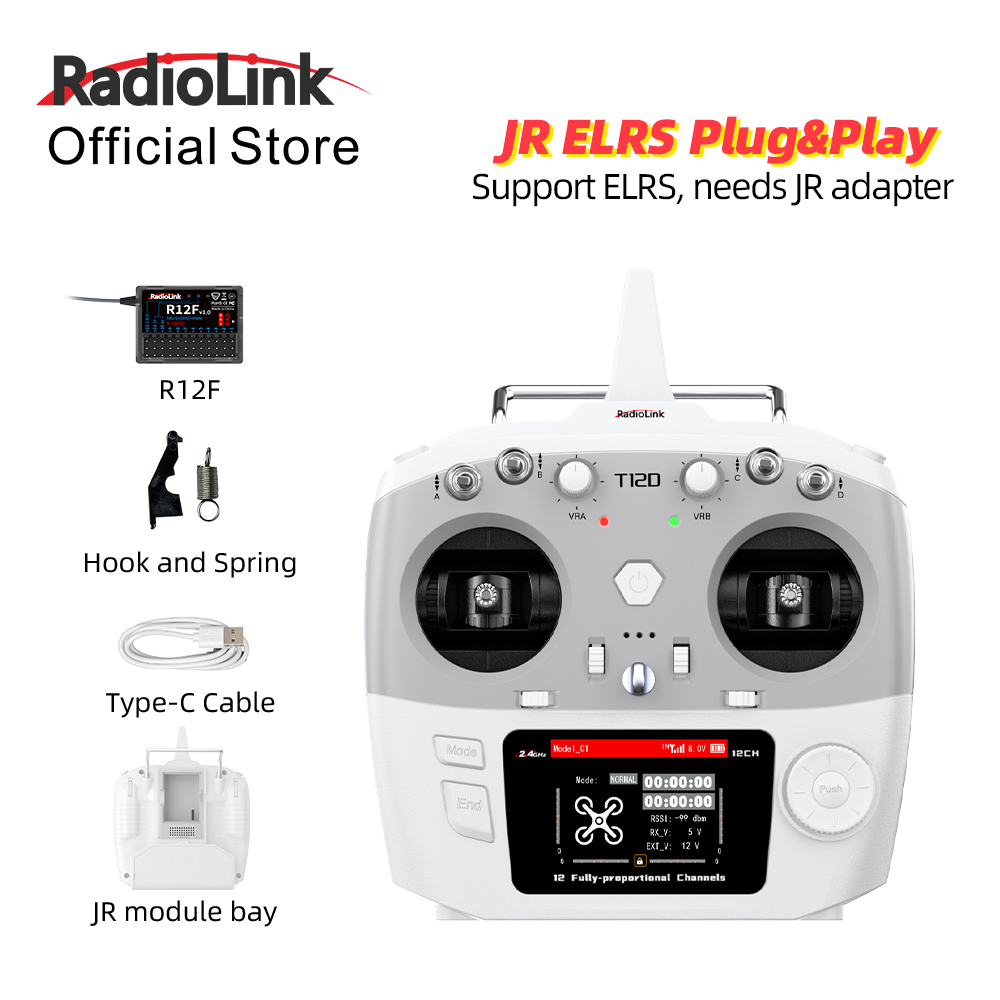 โมดูล RadioLink T12D JR 12CH 2 - Radio Transmitter 2.4Ghz บทวิจารณ์และราคา
