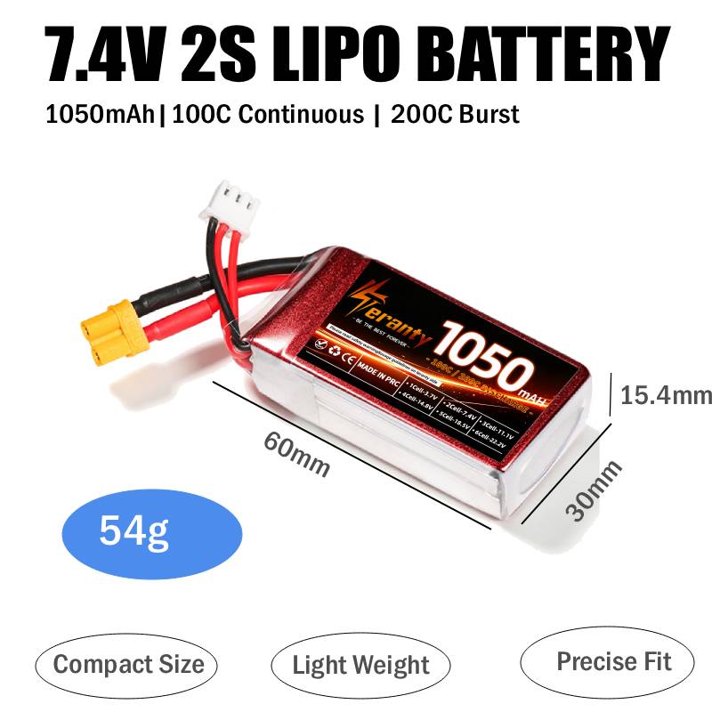 แบตเตอรี่ลิโพ RC 2 ชิ้น 1050mA - Lipo Battery 4S บทวิจารณ์และราคา